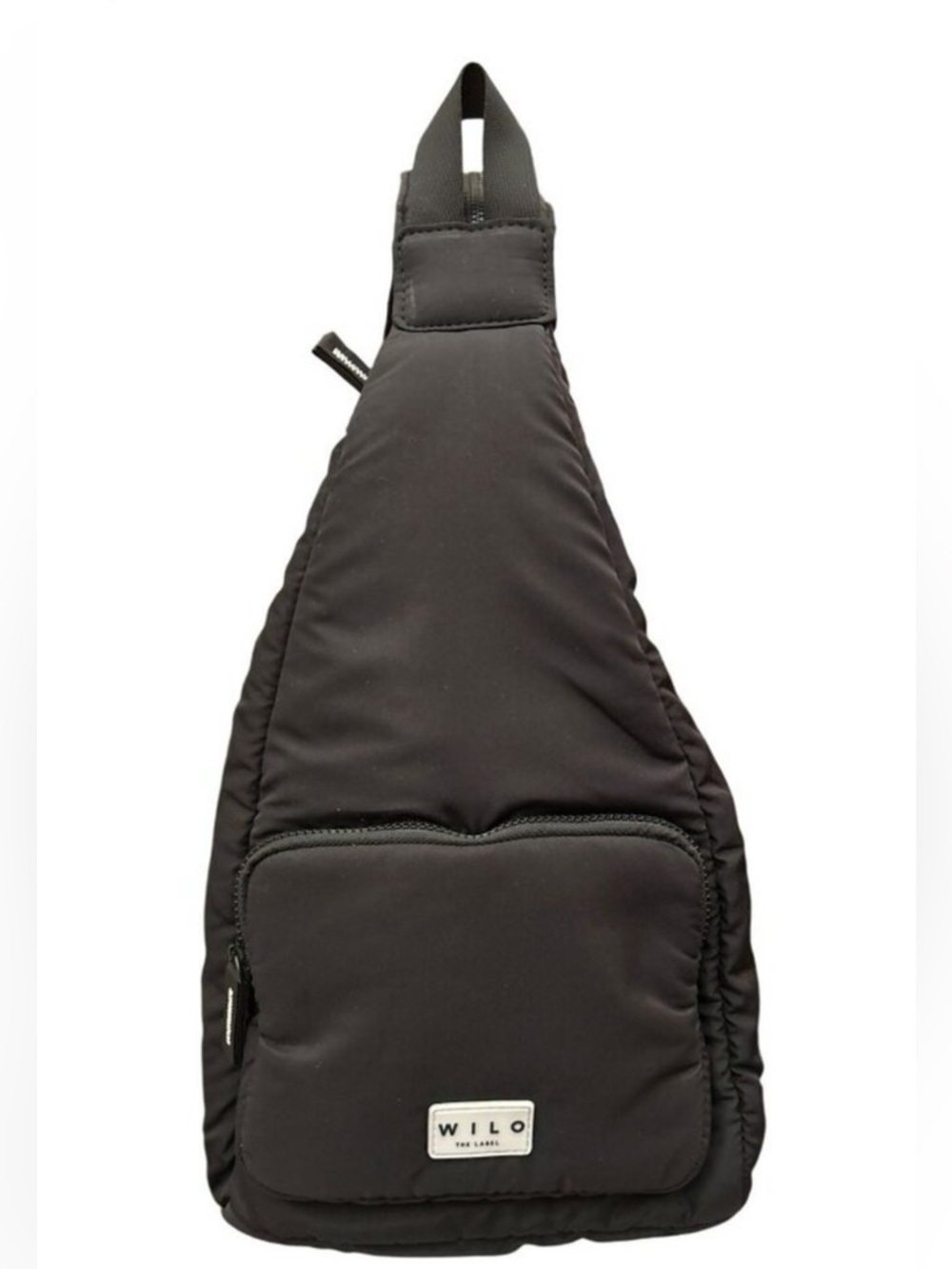 Wilo the Label Black Puffer Active Backpack Convertible Sling Back Bag NWT